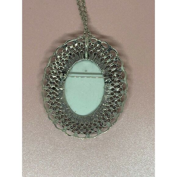 Guardian Angel Jewelry Porcelain Brooch Necklace - Picture 10 of 10